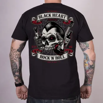 Pánské tričko tričko street pánské - BEER AND WHISKEY - BLACK HEART - 8048