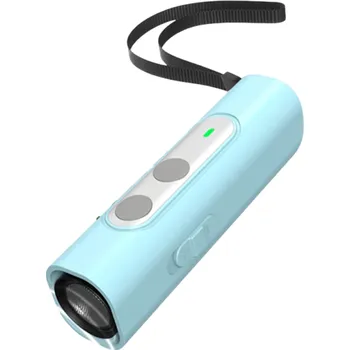 Obojek pro psa Ultrazvukový odpuzovač psů proti štěkání Dobíjecí výcvikové zařízení USB Výcvik psů Eliminace štěkání Přenosný odpuzovač modrá