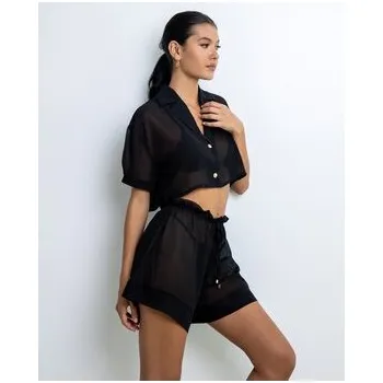 Pánské kraťasy La Michaux Plážové šortky SOFIA Černá L