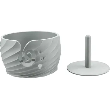 Organizér galanterie Pro Háčkování Sada miska s nástavcem OPTIK XL Šedostříbrná