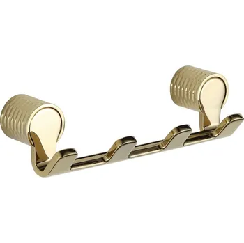 Mexen Base čtyřnásobný háček na ručník, zlatý - 70882354-50 Háčky