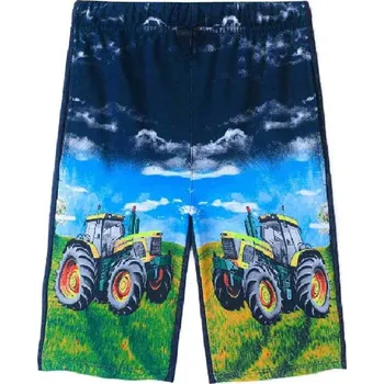 DĚTSKÉ 3/4 KRAŤASY S TRAKTOREM Barva: Tmavě modrá, Velikost: 104