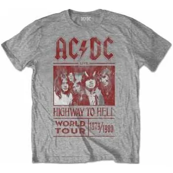 Merch AC/DC: Tričko Highway To Hell World Tour 1979/1980 S 2022 (201077)