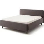 Antracitová čalouněná dvoulůžková postel s úložným prostorem s roštem 160x200 cm Primo – Meise Möbel ID_1779078