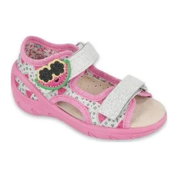 Dívčí obuv 065P148 20 - SUNNY dívčí sandálky Befado, meloun 065P148_21