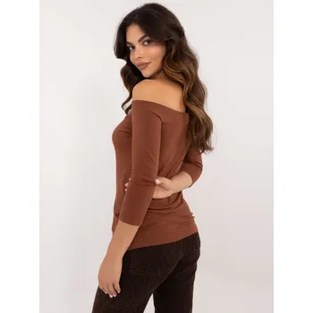 Dámská košile Halenka RV BZ 4692.68P hnědá XL