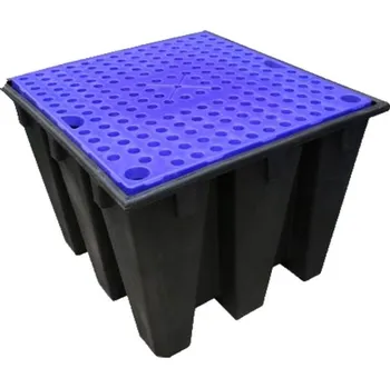 jímka Plastová záchytná jímka s HDPE roštem pod jeden IBC kontejner - ECO