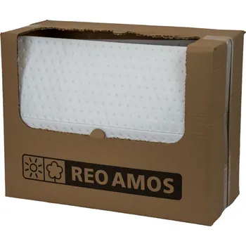 Sorbent Hydrofobní sorpční rohož v kartonu - sorbent zpevněný perforovaný, 50 ks