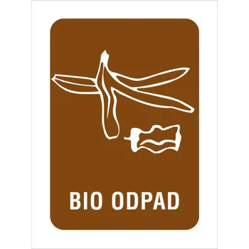 Samolepka na odpad - BIO ODPAD 12 x 16 cm