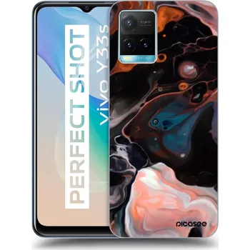 Pouzdro na mobilní telefon Picasee silikonový průhledný obal pro Vivo Y33s - Cream