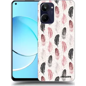 Pouzdro na mobilní telefon Picasee silikonový průhledný obal pro Realme 10 4G - Pírka 2
