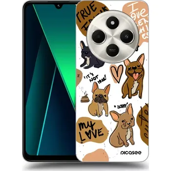 Pouzdro na mobilní telefon Picasee silikonový černý obal pro Xiaomi Poco C75 - Frenchies