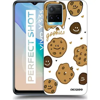 Pouzdro na mobilní telefon Picasee silikonový černý obal pro Vivo Y33s - Gookies