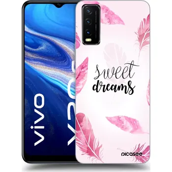 Pouzdro na mobilní telefon Picasee silikonový černý obal pro Vivo Y20s - Sladké sny