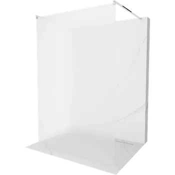 Mexen Kioto sprchová stěna volně stojící 120 x 200 cm, matný 8 mm, chrom - 800-120-002-01-30 Sprchové stěny