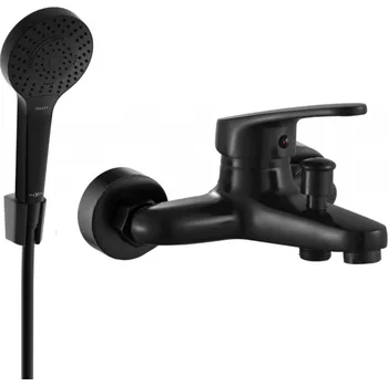 Vodovodní baterie Mexen Erica R05 vanová baterie se sprchovou sadou, černá - 74643R05-70 Bateriové soupravy