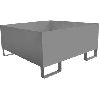 jímka Lakovaná kovová záchytná vana pod 1 sud s objemem 200 l, bez roštu