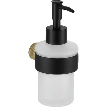 Dávkovač mýdla Mexen Base dávkovač mýdla, černý/zlatý - 70882388-57 Dávkovače tekutého mýdla