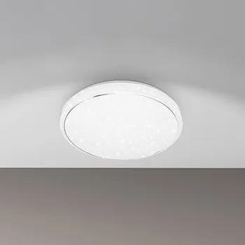 Briloner LED stropní svítidlo Star, bílé, hvězdný dekor, CCT, stmívatelné bílá matná LED 22 W celkem - Doprava zdarma