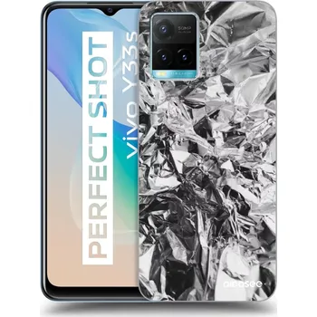 Pouzdro na mobilní telefon Picasee silikonový průhledný obal pro Vivo Y33s - Chrome