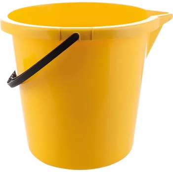 kbelík Plastový kbelík s výlevkou 12 l - žlutý