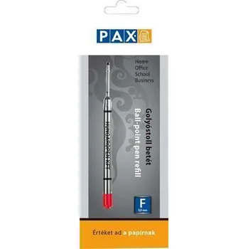 Náplň do psacích potřeb Náplň do kuličkového pera, červená, 0,8 mm, PAX