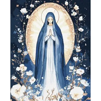 Set školních potřeb Malowanie po numerach - Niepokalana 40x50cm