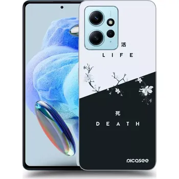 Pouzdro na mobilní telefon Picasee silikonový černý obal pro Xiaomi Redmi Note 12 4G - Živý - Mrtvý