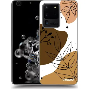 Pouzdro na mobilní telefon Picasee silikonový černý obal pro Samsung Galaxy S20 Ultra 5G G988F - Boho style