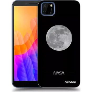 Pouzdro na mobilní telefon Picasee silikonový černý obal pro Huawei Y5P - Moon Minimal