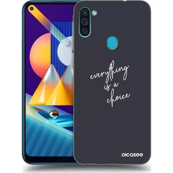 Pouzdro na mobilní telefon Picasee silikonový černý obal pro Samsung Galaxy M11 - Vše je na tobě