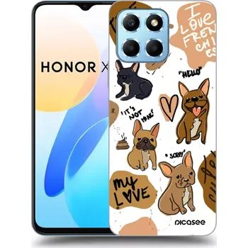 Pouzdro na mobilní telefon Picasee silikonový průhledný obal pro Honor X6 - Frenchies