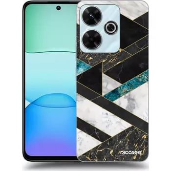 Pouzdro na mobilní telefon Picasee silikonový černý obal pro Xiaomi Redmi 13 4G - Dark geometry