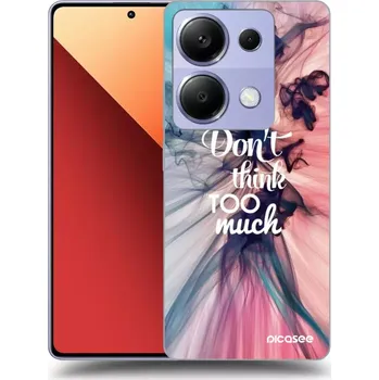 Pouzdro na mobilní telefon Picasee silikonový černý obal pro Xiaomi Redmi Note 13 Pro 4G - Nemysli tolik