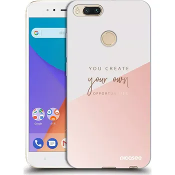 Pouzdro na mobilní telefon Picasee silikonový průhledný obal pro Xiaomi Mi A1 Global - Vytvoř si svou vlastní příležitost