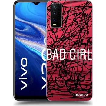 Pouzdro na mobilní telefon Picasee silikonový průhledný obal pro Vivo Y20s - Zlobivá holka