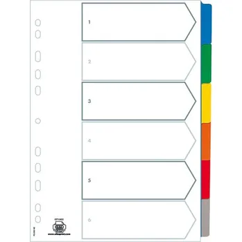 Archivační box Przekładki A4 6-kol. Mylar Maxi, Elba