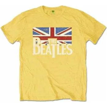 Merch The Beatles: Dětské Tričko Logo The Beatles & Vintage Flag 11-12 let (203658)