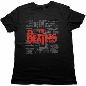 Pánské oblečení Merch The Beatles: Tričko Titles & Logo The Beatless S 2022 (367929)