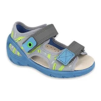 Chlapecká obuv 065P159 20 - SUNNY chlapecké sandálky Befado šedé 065P159_21