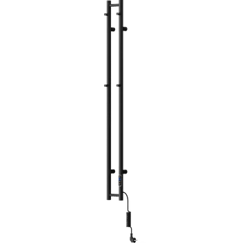 Radiátor Mexen Pino elektrický radiátor s věšáky na ručníky 1405 x 137 mm, 150 W, černý - W301-1405-137-00-70 Elektrické radiátory