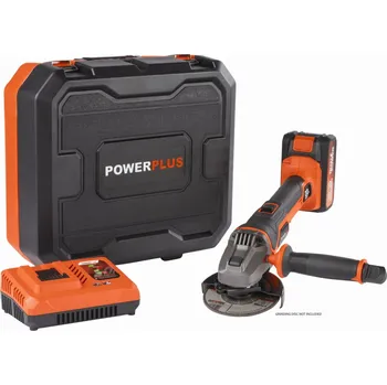 úhlová bruska POWDP35150 - Aku úhlová bruska 20V 115mm SET