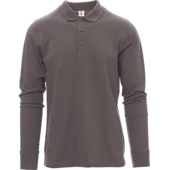 Pánské tričko Payperwear Pánská polokošile Verona s dlouhým rukávem Barva: šedá ocelová, Velikost: XXL