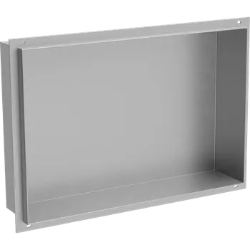 Koupelnový nábytek Mexen X-Wall-NR vestavná polička bez lemu 45 x 30 cm, inox - 1911453010 Koupelnové police