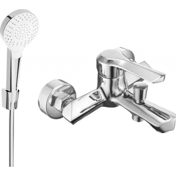 Vodovodní baterie Mexen Sabre R05 vanová baterie se sprchovým setem, chrom - 7213R05-00 Bateriové soupravy