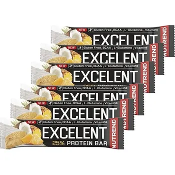 Nutrend EXCELENT protein bar, 6 x 85 g, ananas s kokosem