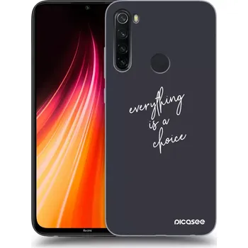 Pouzdro na mobilní telefon Picasee silikonový průhledný obal pro Xiaomi Redmi Note 8T - Vše je na tobě