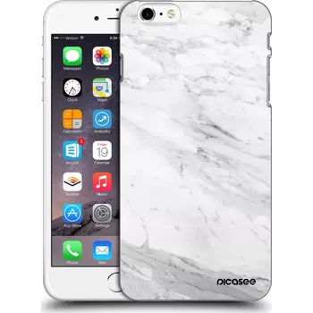 Pouzdro na mobilní telefon Picasee silikonový průhledný obal pro Apple iPhone 6 Plus/6S Plus - White marble