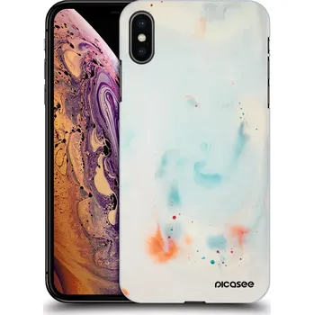 Pouzdro na mobilní telefon Picasee silikonový černý obal pro Apple iPhone XS Max - Splash