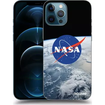 Pouzdro na mobilní telefon Picasee silikonový průhledný obal pro Apple iPhone 12 Pro Max - Nasa Earth